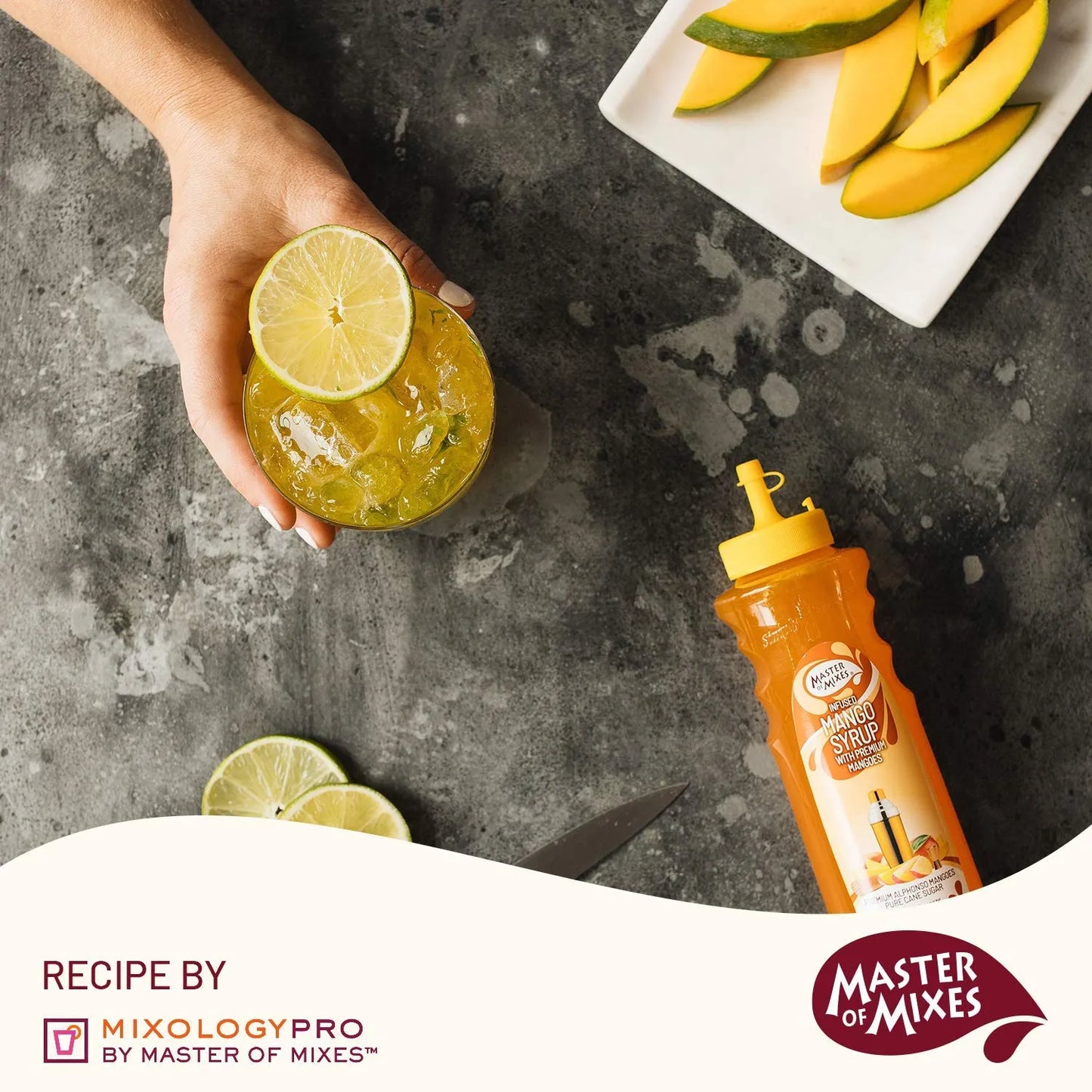 Jarabe De Mango Infundido Cocktail Essentials Botella 375ml Sabores Naturales