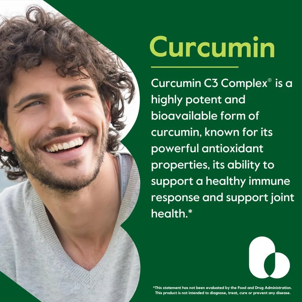 Tabletas De Curcumina 1000 Mg Con Bioperina 120 Unidades Potente Antioxidante Y Antiinflamatorio