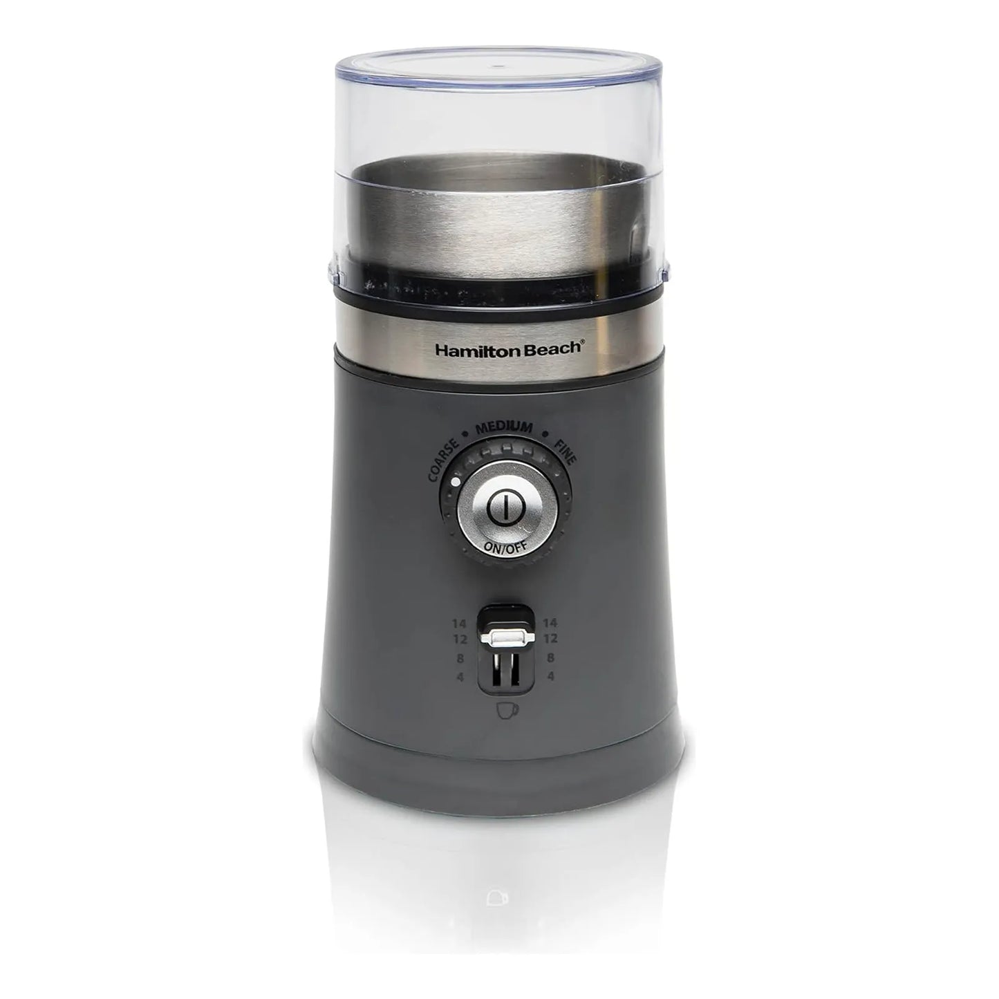 Molinillo De Café Eléctrico Hamilton Beach Ajustable 14 Tazas Acero Inoxidable