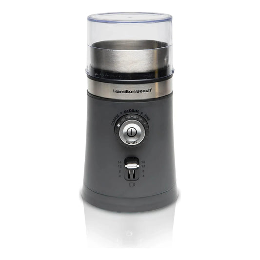 Molinillo De Café Eléctrico Hamilton Beach Ajustable 14 Tazas Acero Inoxidable