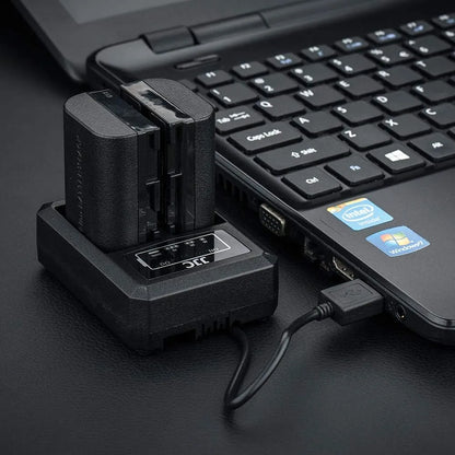 Cargador Usb Doble Ranura Para Baterias Canon Lp E6 Lp E6n Lp E6nh Carga Rapida