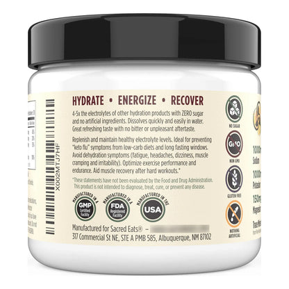 Suplemento Hidratacion Electrolitos Keto Polvo 1000mg Potasio Sodio 150mg Magnesio Sin Azucar