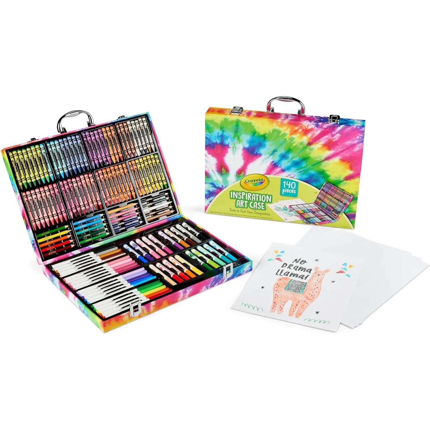 Set De Crayolas Artisticas Crayola Inspiration 140 Piezas Estuche Rosa Portatil