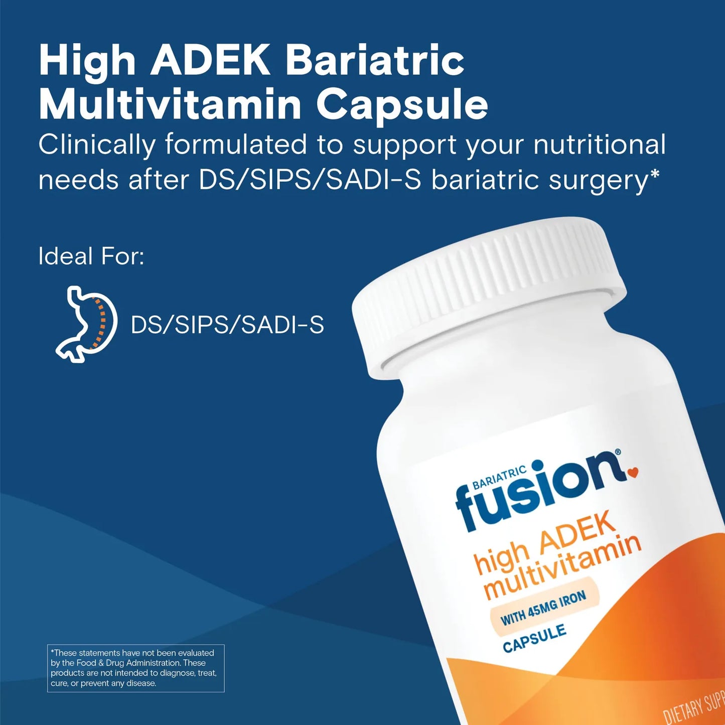 Multivitamínico ADEK Con Hierro Para Bypass Gástrico 90 Cápsulas