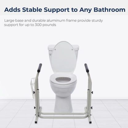 Rail De Seguridad Para Inodoro Drive Medical Soporte 300 Lbs Ajustable