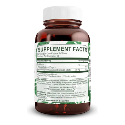 Suplemento De Magnesio Masticable Citrato Y Quelato Para Mejor Sueño Y Salud Muscular 125 Mg
