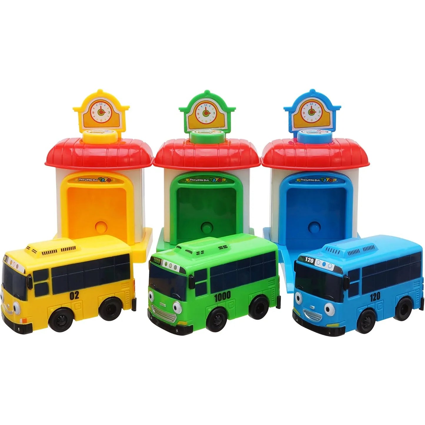 Tayo Pequeño Autobús Con Estación Lanzadora Set Rogi Tayo Rani Diversión y Aprendizaje