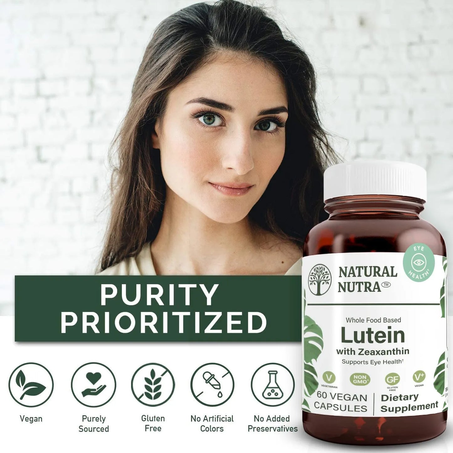 Suplemento De Luteína Y Zeaxantina 20 Mg Para Salud Ocular Y Protección Macular 60 Cápsulas