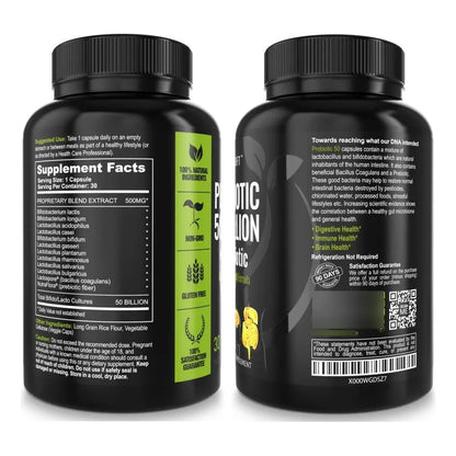 Probióticos 50 Mil Millones UFC 11 Cepas Salud Digestiva E Inmunológica