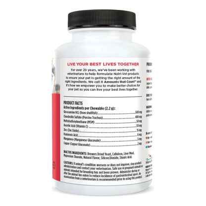 Tabletas Masticables Para Perros Con Glucosamina Y Condroitina Advanced Strength 150 Unidades