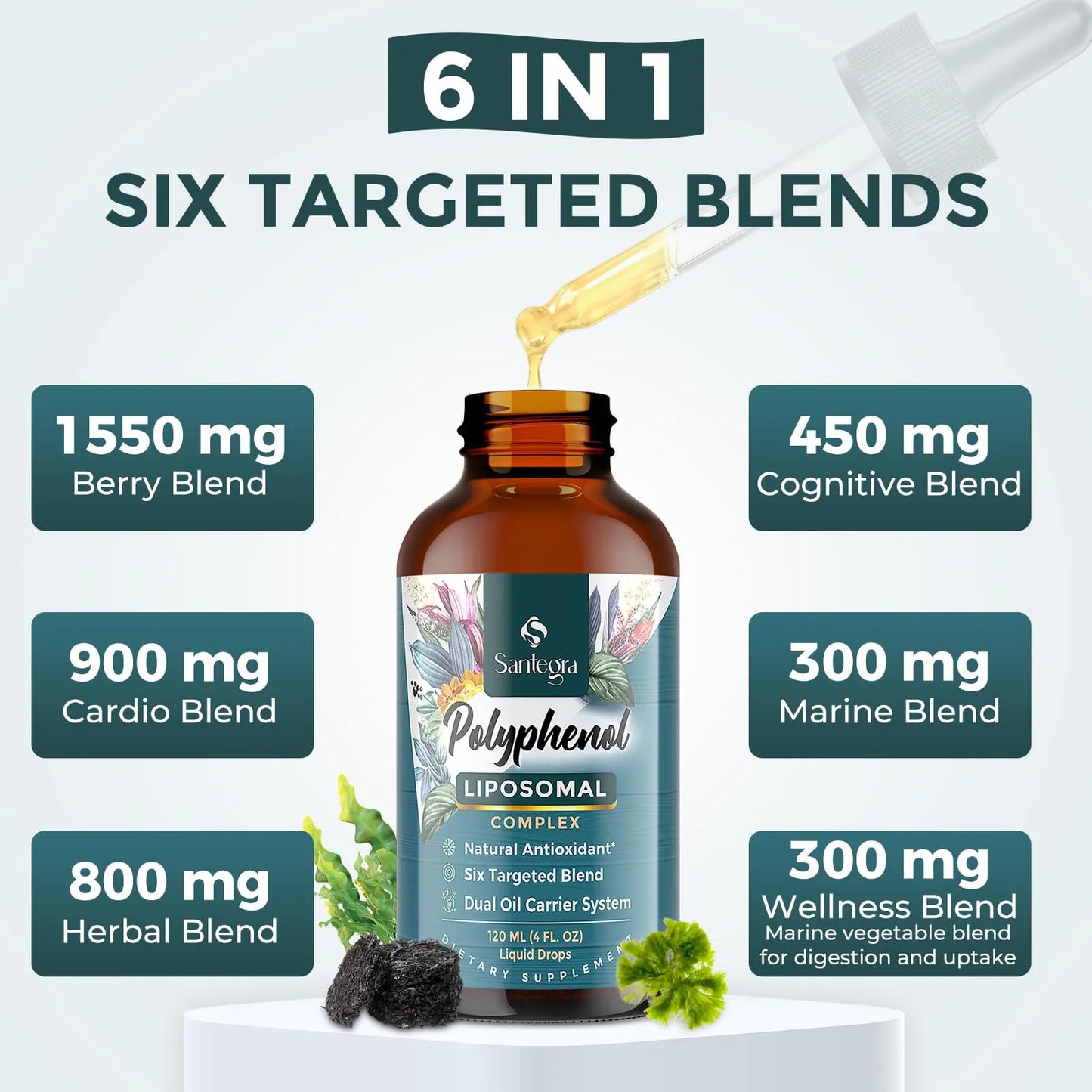 Suplemento De Polifenoles Liposomales Antioxidantes Con Mct Y Aceite De Oliva 27 Complejos