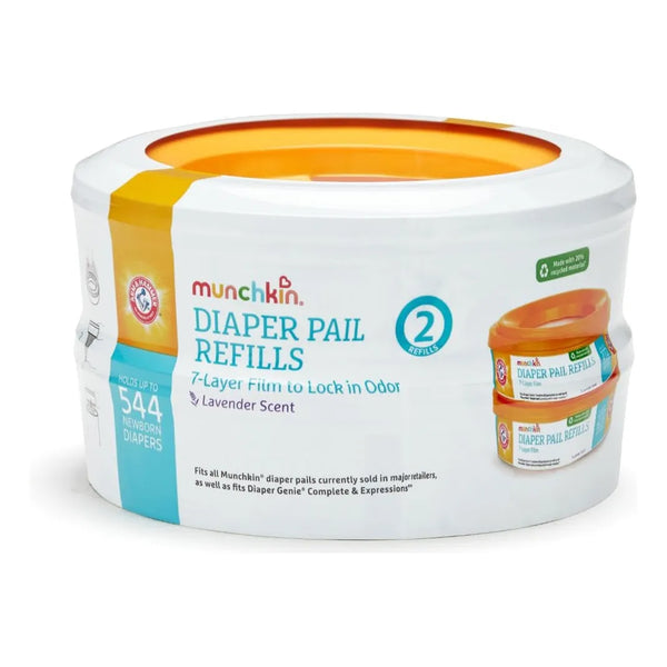 Anillo Repuesto Cubeta Pañal Munchkin Arm Y Hammer Naranja Pack De 2