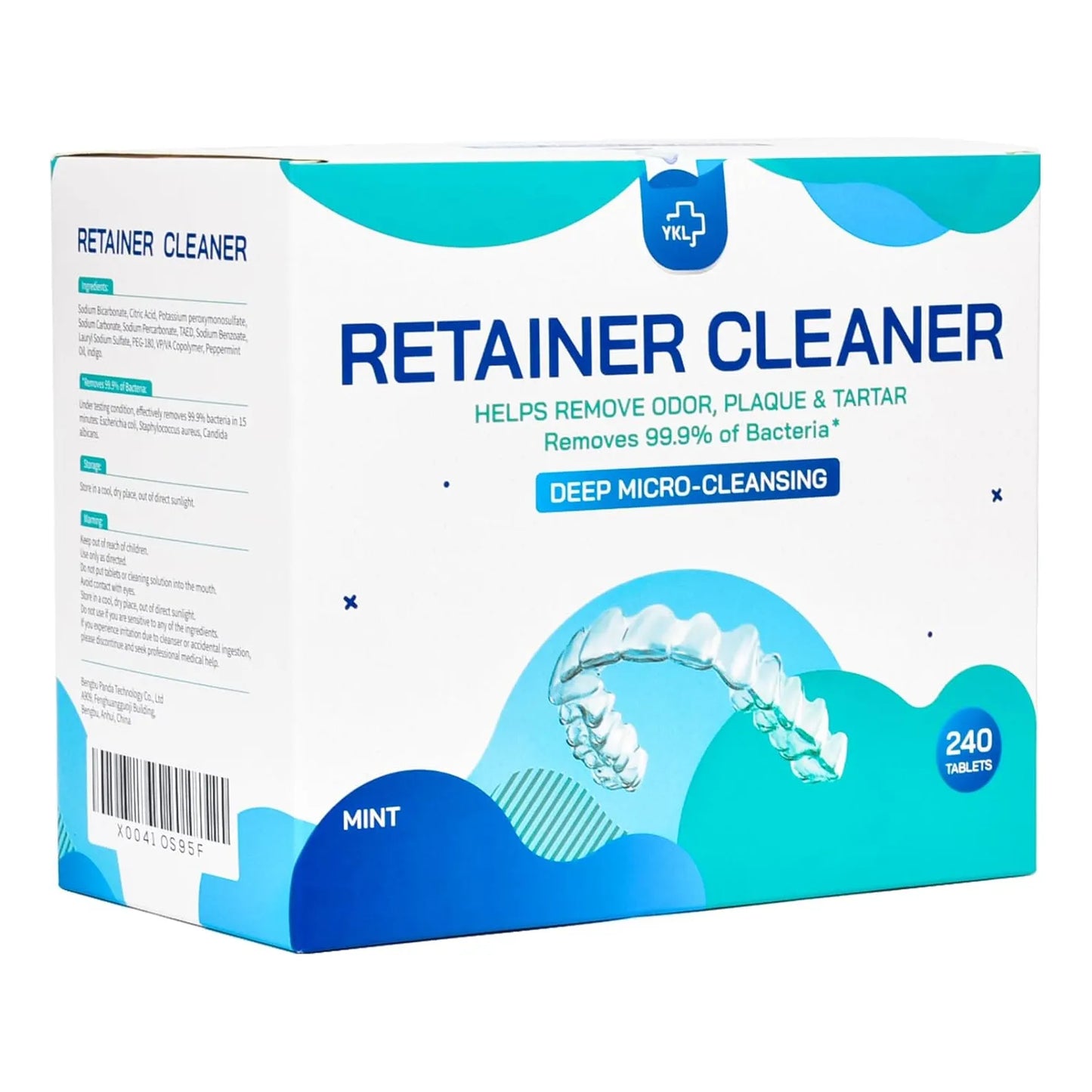Tabletas Limpiadoras Dentaduras Postizas Retenedores 240 Unidades Frescura Profunda