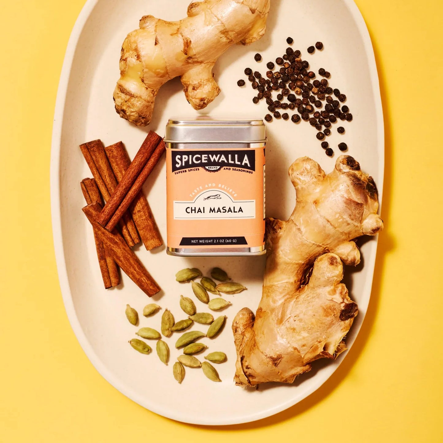 Masala Chai Spice 2.1 oz Polvo Para Té Latte Café Especias Naturales Sin Azúcar