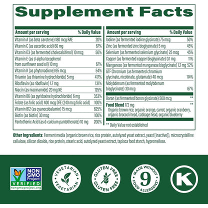 Multivitaminico MegaFood One Daily Con Alimentos Reales Soporte Inmunologico Y Energia