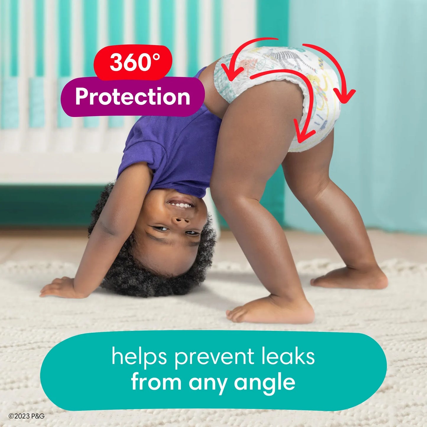 Pañales Pampers Cruisers 360 Talla 5 128 Unidades Protección Antifugas
