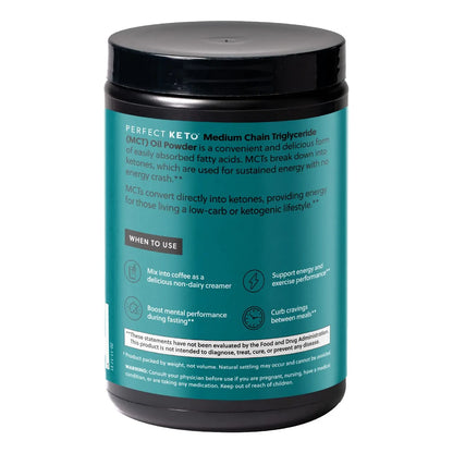 Polvo MCT De Coco Para Ketosis Suplemento Energético Cetogénico Sabor Vainilla