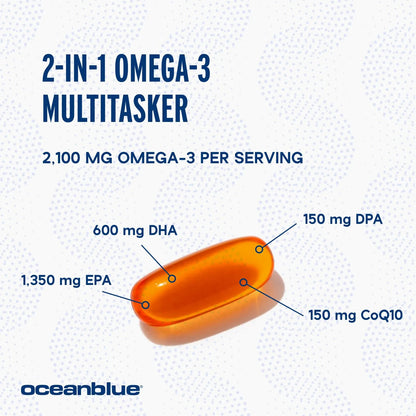 Omega 3 Profesional 2100mg Con Coq10 90 Capsulas Aceite De Pescado Suplemento Cardiaco Y Energia