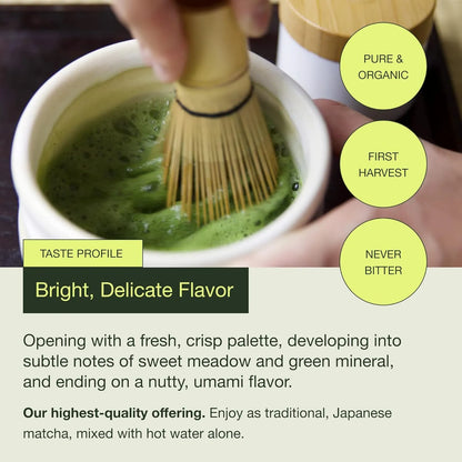 Té Verde Matcha Ceremonial Orgánico Japonés De Uji 60g Energía Natural Y Sabor Premium