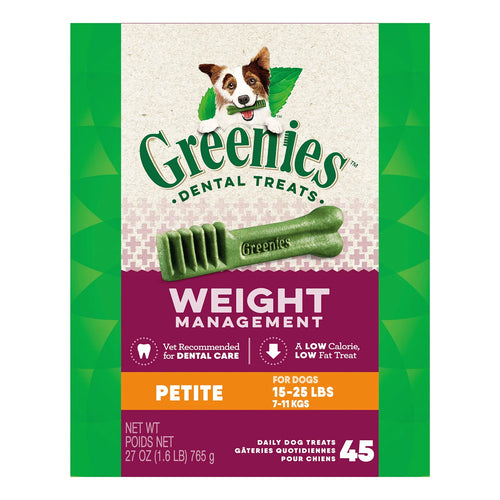 Golosinas Masticables Naturales GREENIES Para Cuidado Dental Y Control De Peso En Perros