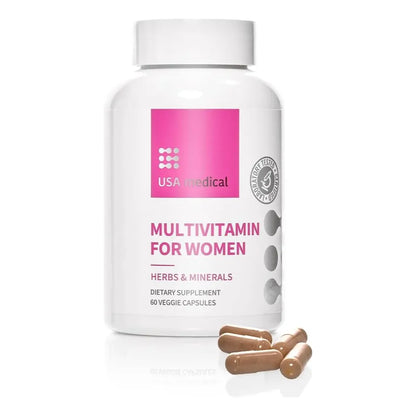 Capsulas Multivitaminicas Para Mujeres Con Biotina Energia Y Salud Hormonal 60 Capsulas