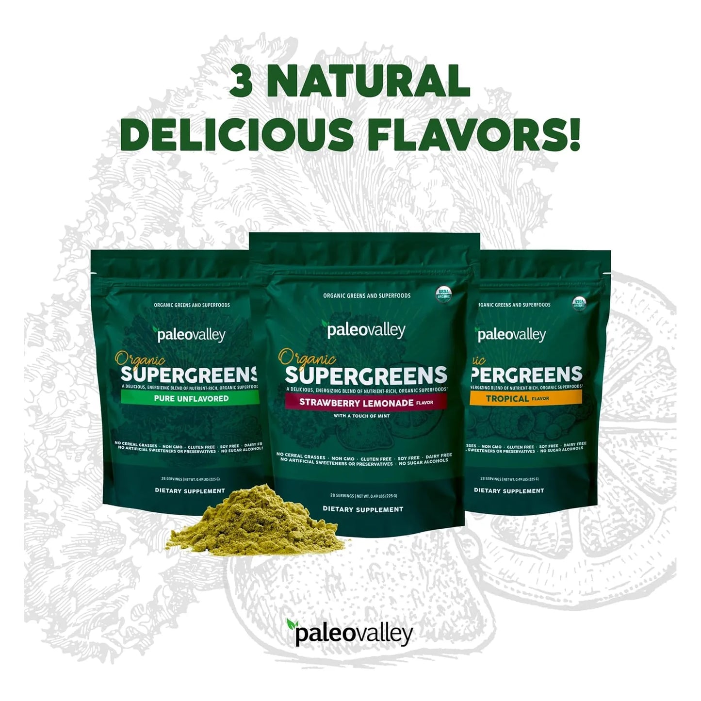 Superalimento Organico En Polvo Apoyo Inmunologico 23 Ingredientes Paleovalley