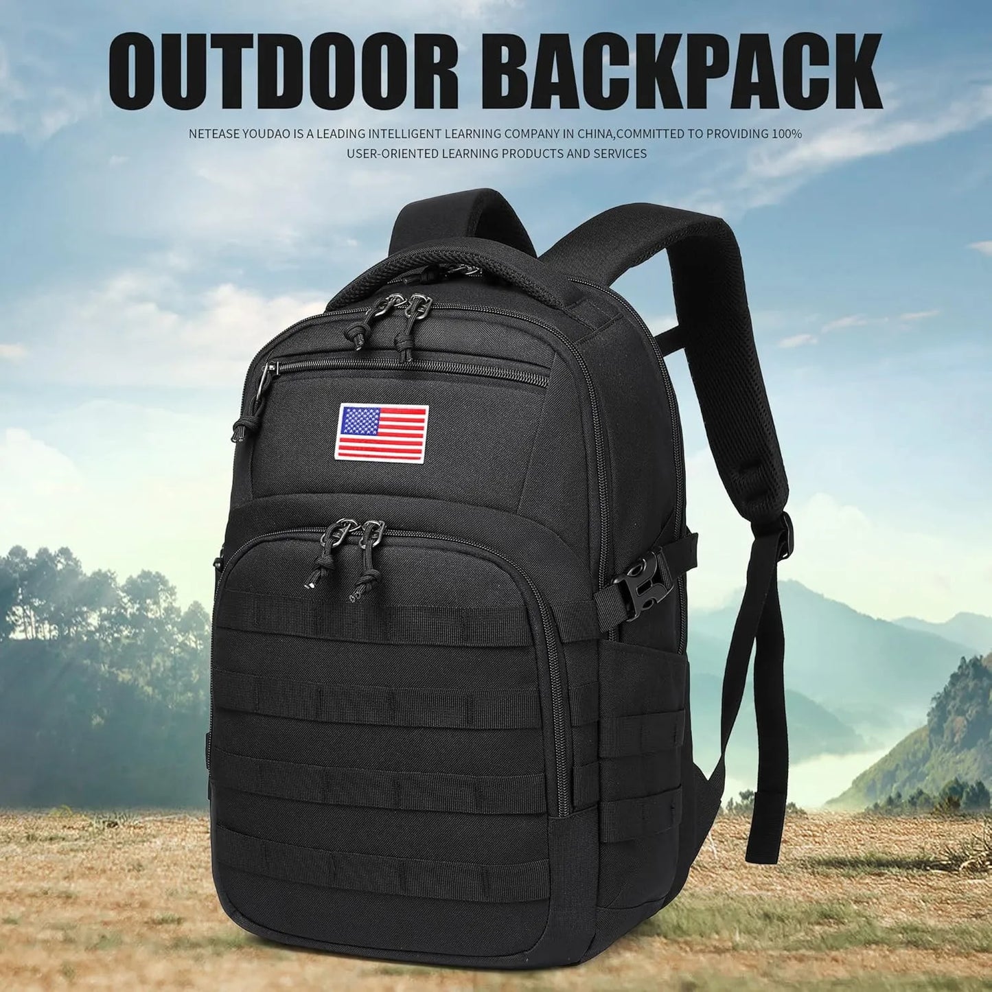Wotony Mochila Tactica Militar Hombre Resistente 25L Sistema Molle