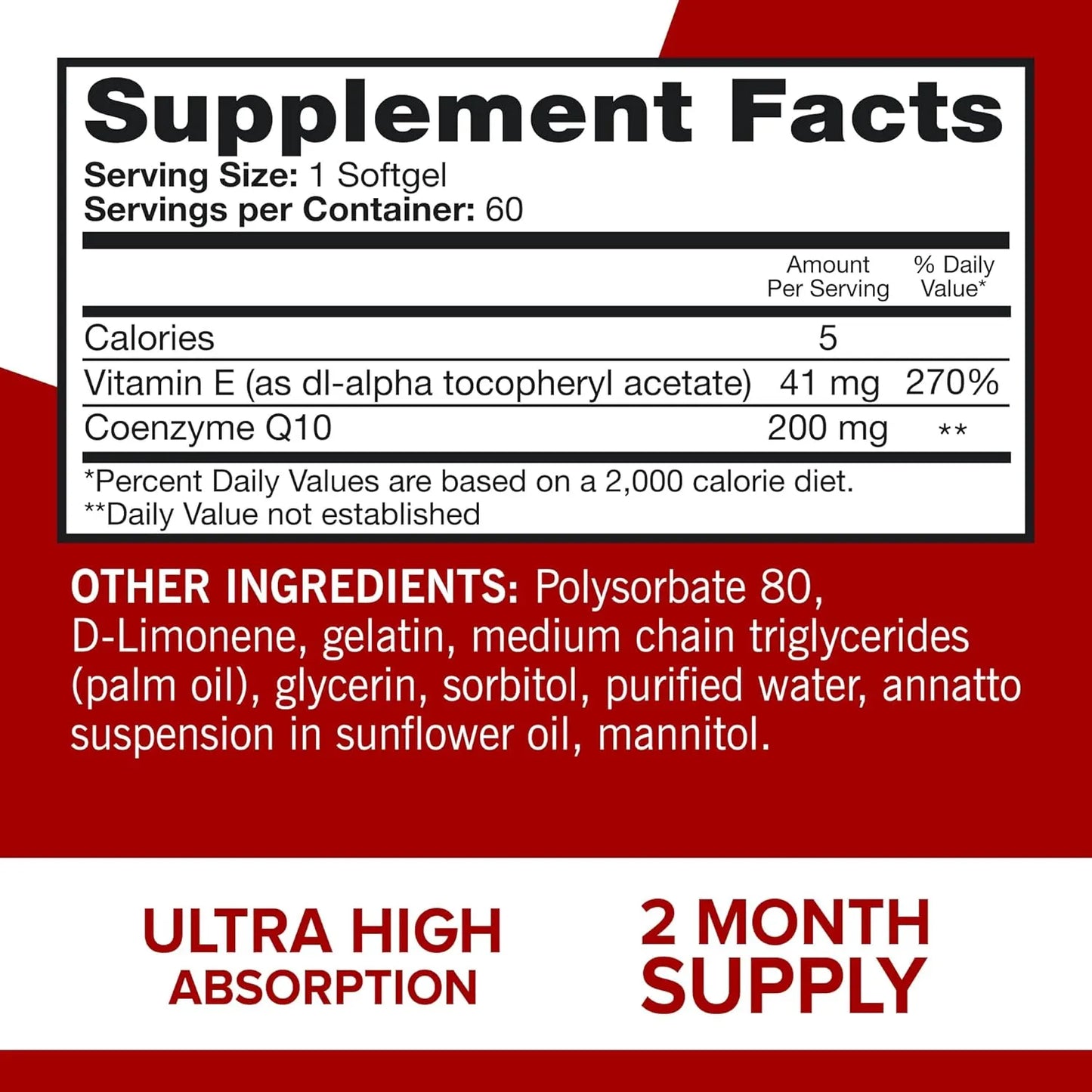 Qunol Coq10 Cápsulas Blandas 200 Mg Ultra Absorción Para Salud Cardíaca Y Energía - Imagen 3