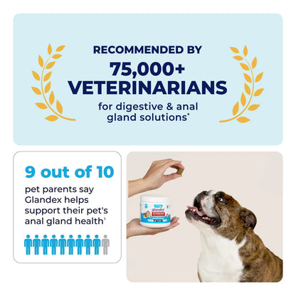 Glandex Golosinas Masticables Para Glándula Anal Con Calabaza Perros 60ct