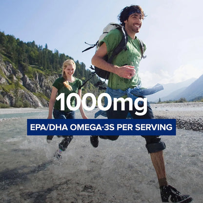 Aceite De Pescado Triple Fuerza GNC 30 Capsulas Blandas Omega 3 Para Corazon Y Cerebro