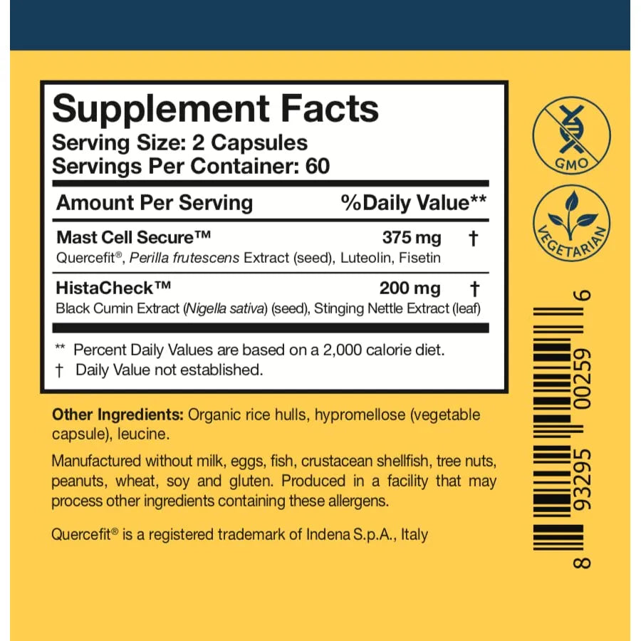 Suplemento Histaquel Flavonoides Hierbas Apoyo Inmunologico Mastocitos Histamina