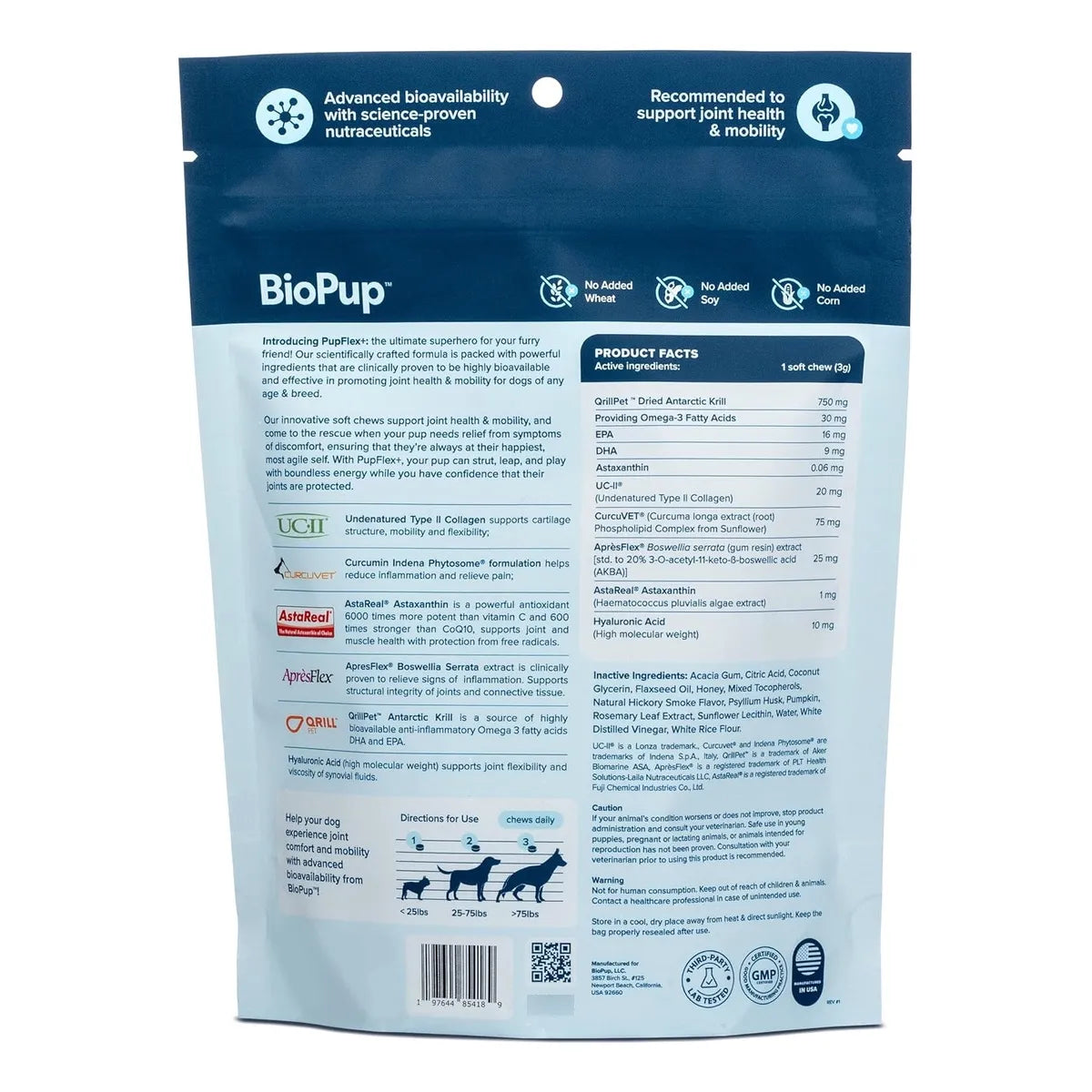 Suplemento Masticable Para Articulaciones Caninas Con Colageno Uc Ii Y Ingredientes Premium