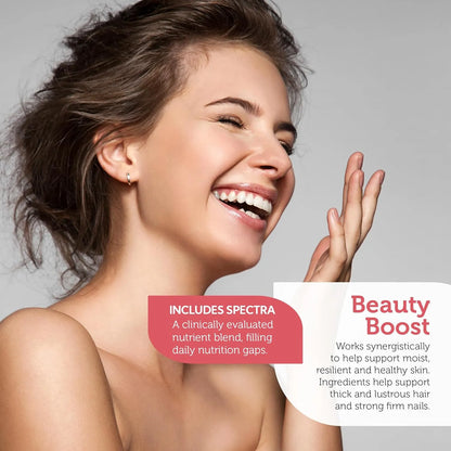 Multivitaminico Diario Cabello Uñas Piel Con Hierro 60 Capsulas Vegano Kosher