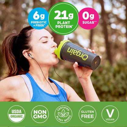Polvo De Proteína Vegetal Orgánico Chocolate Cremoso 6 Gramos Sin Azúcar Vegano