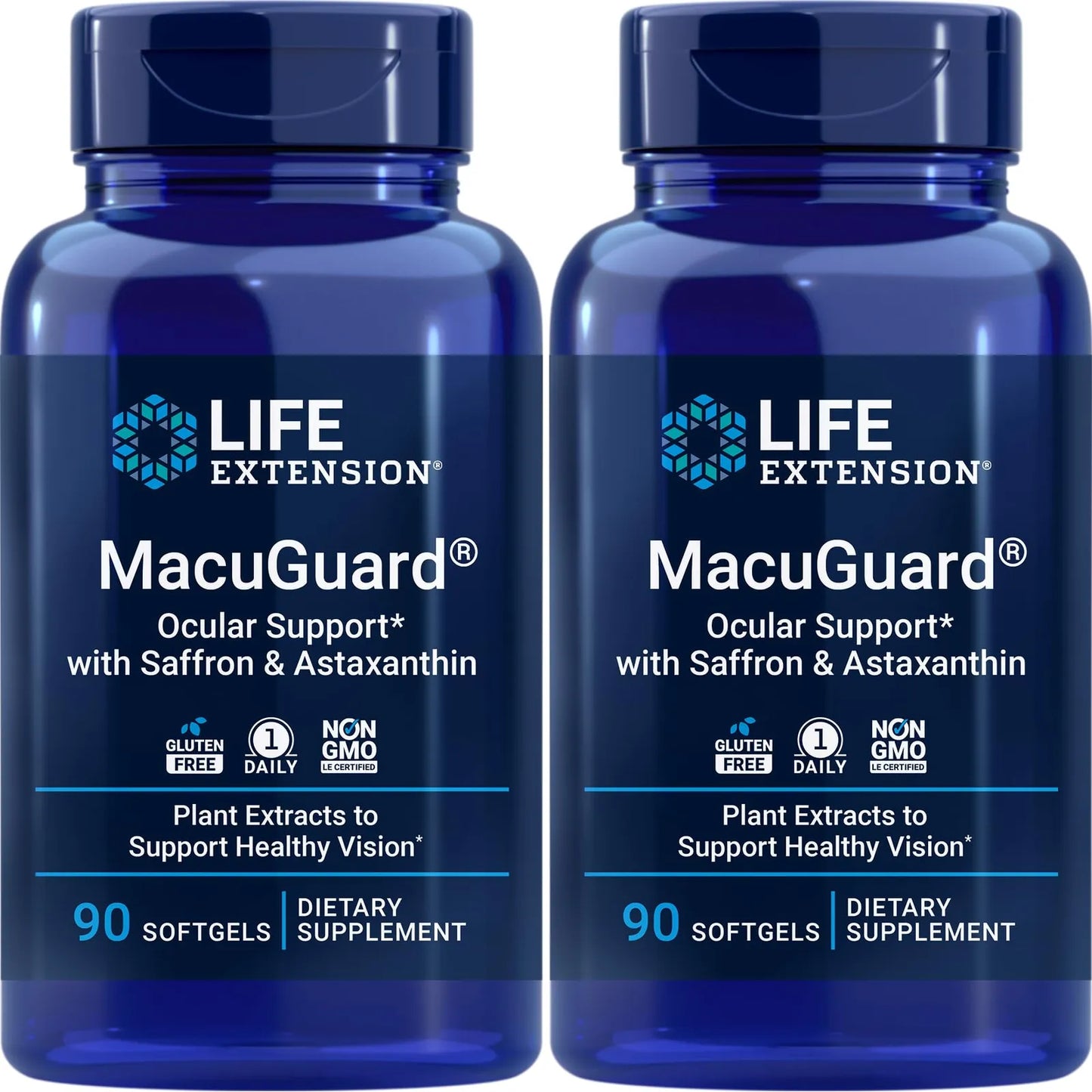 Life Extension MacuGuard 180 Cápsulas Blandas Con Azafrán Y Astaxantina