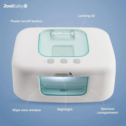 Calentador Y Dispensador De Toallitas Para Bebés Con Luz Led TinyBums Jool Baby