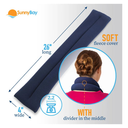 Almohadilla Termica Microondas Para Cuello Y Hombros Con Semillas De Lino Alivia Dolor