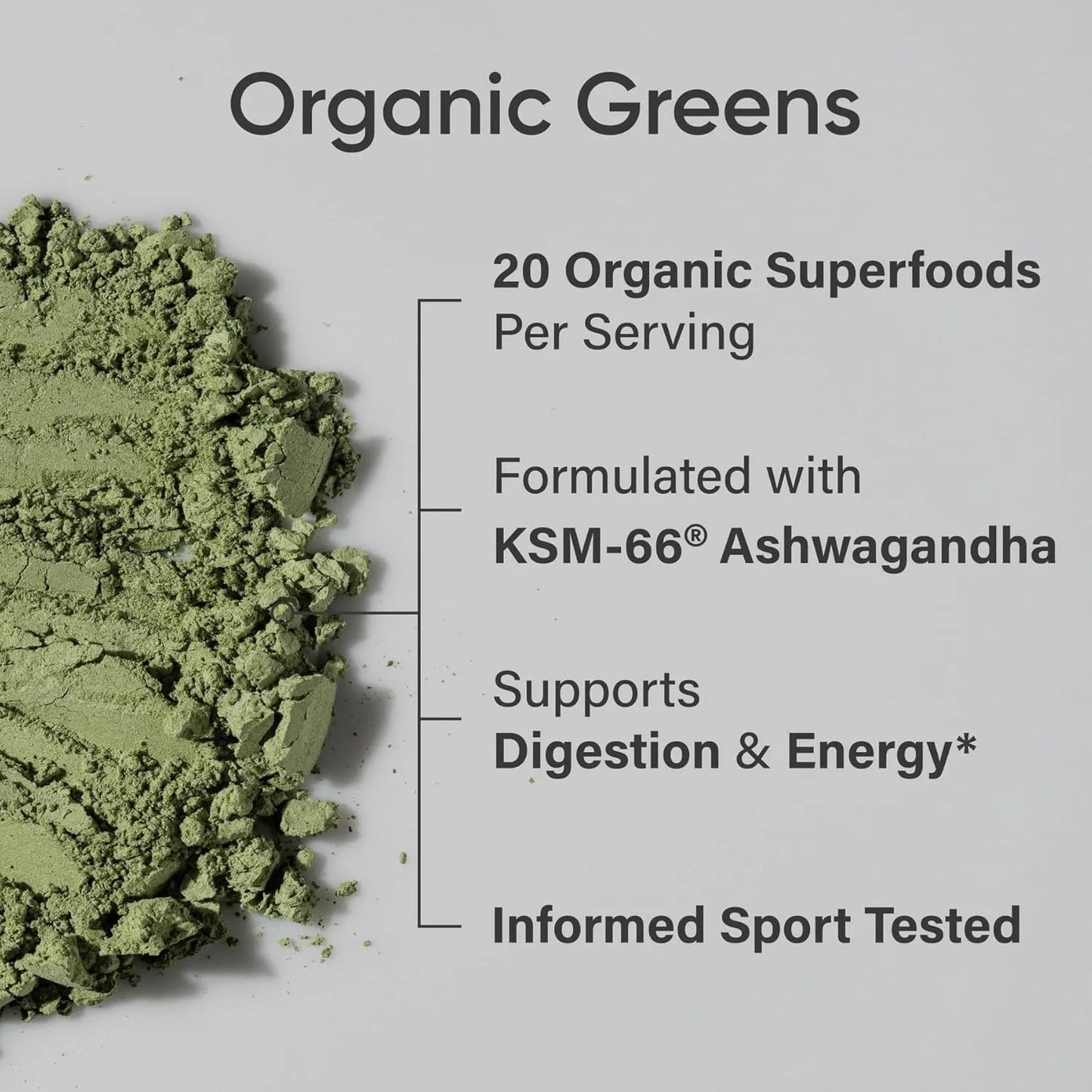 Superalimento En Polvo Orgánico Con Espirulina Clorella Adaptógenos Y Vitaminas B Para Energía Y Digestión