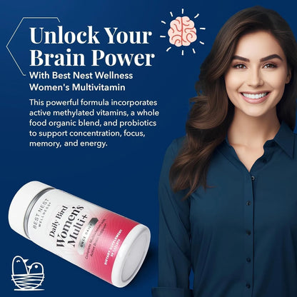 Multivitaminico Mujer Probioticos Metilfolato B12 Soporte Inmunologico Energia Diaria