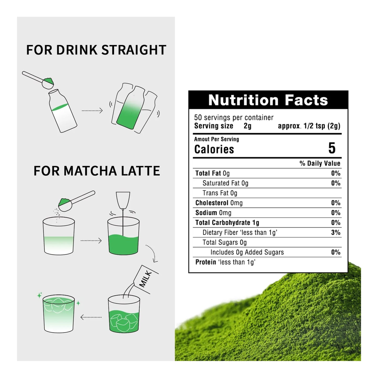 Té Verde Matcha Orgánico En Polvo Grado Ceremonial 100 Puro Energía Natural