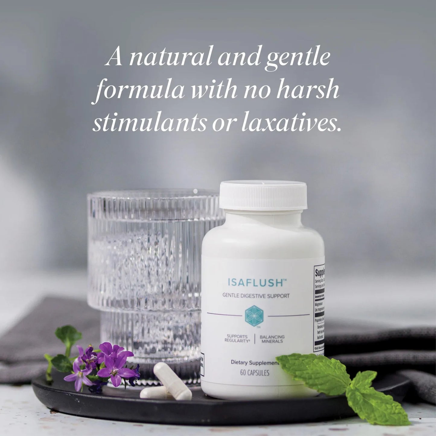 Cápsulas Isaflush 60 Unidades Fórmula Natural Detoxificación Digestión Saludable