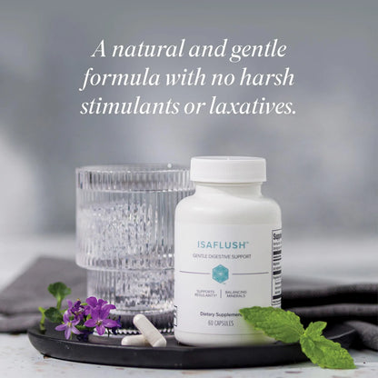 Cápsulas Isaflush 60 Unidades Fórmula Natural Detoxificación Digestión Saludable
