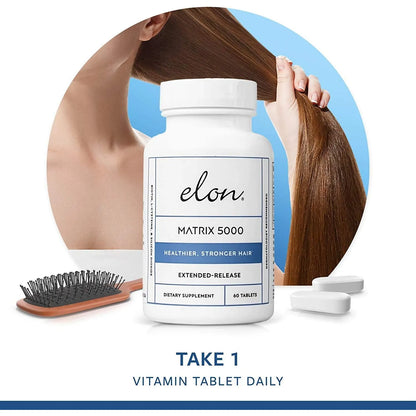 Vitaminas Biotina 5000 Mcg Crecimiento Cabello Liberación Prolongada Elon Matrix