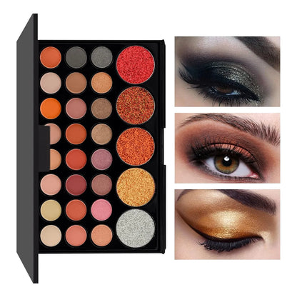 Kit Maquillaje Todo En Uno Brocha Sombras Brillo Labial Regalo Perfecto