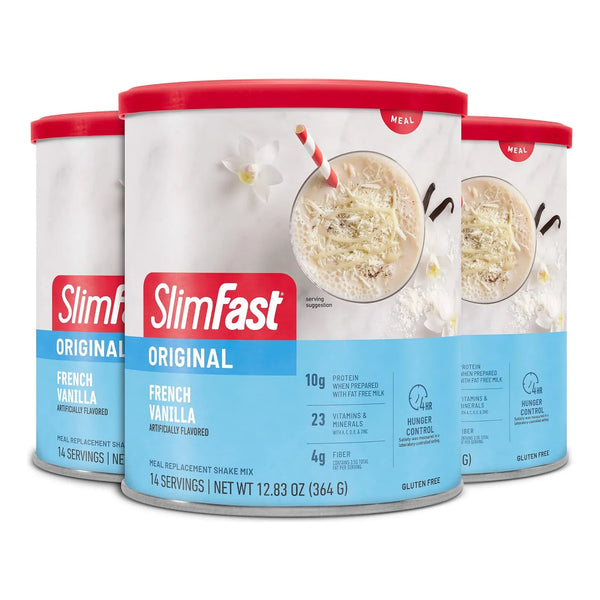 SlimFast Original Vainilla Batido De Reemplazo De Comidas Para Bajar De Peso