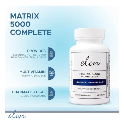 Multivitaminico Elon Matrix 5000 Para Cabello Piel Y Uñas Con Biotina Y Vitaminas