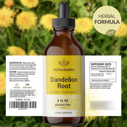 Extracto Liquido De Raiz De Diente De Leon Para Limpieza Hepatica Y Desintoxicacion Vegano Sin Alcohol