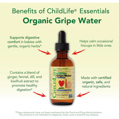 Agua Organica Para Bebes Alivia Colicos Y Gases Childlife Essentials Gotas