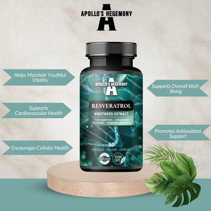 Resveratrol 400 Mg 60 Capsulas Veganas Antioxidante Natural Apollo's Hegemony