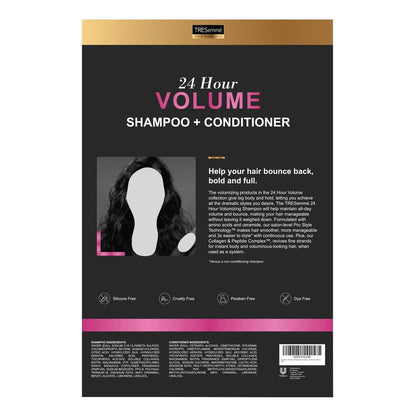 Tresemme Voluminizador Champu Acondicionador 24h 828ml Cabello Con Volumen Profesional